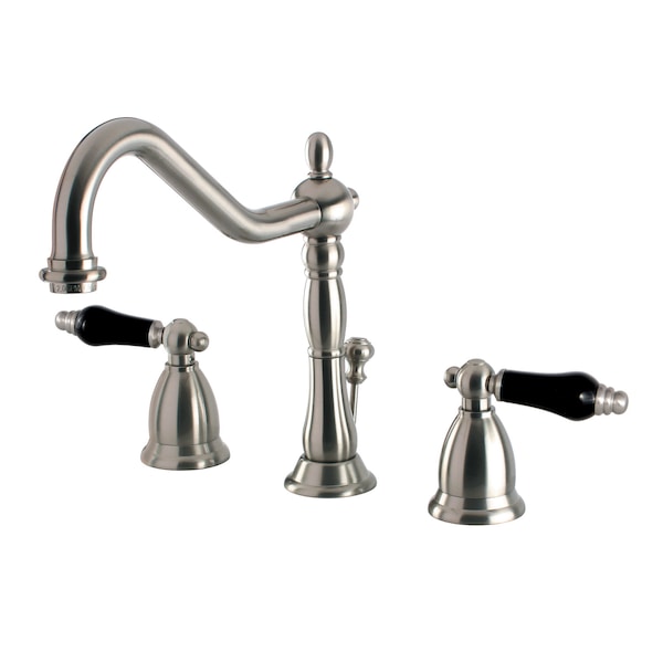 Kingston Brass 8" Widespread Bathroom Faucet, Brushed Nickel KS1998PKL - main